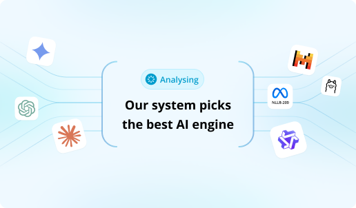 What does the  AI Translation System do?