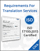 Requirements for Translation Services ISO 17100:2015