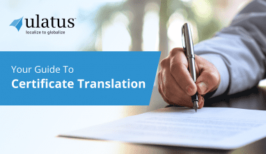 Certificate translation