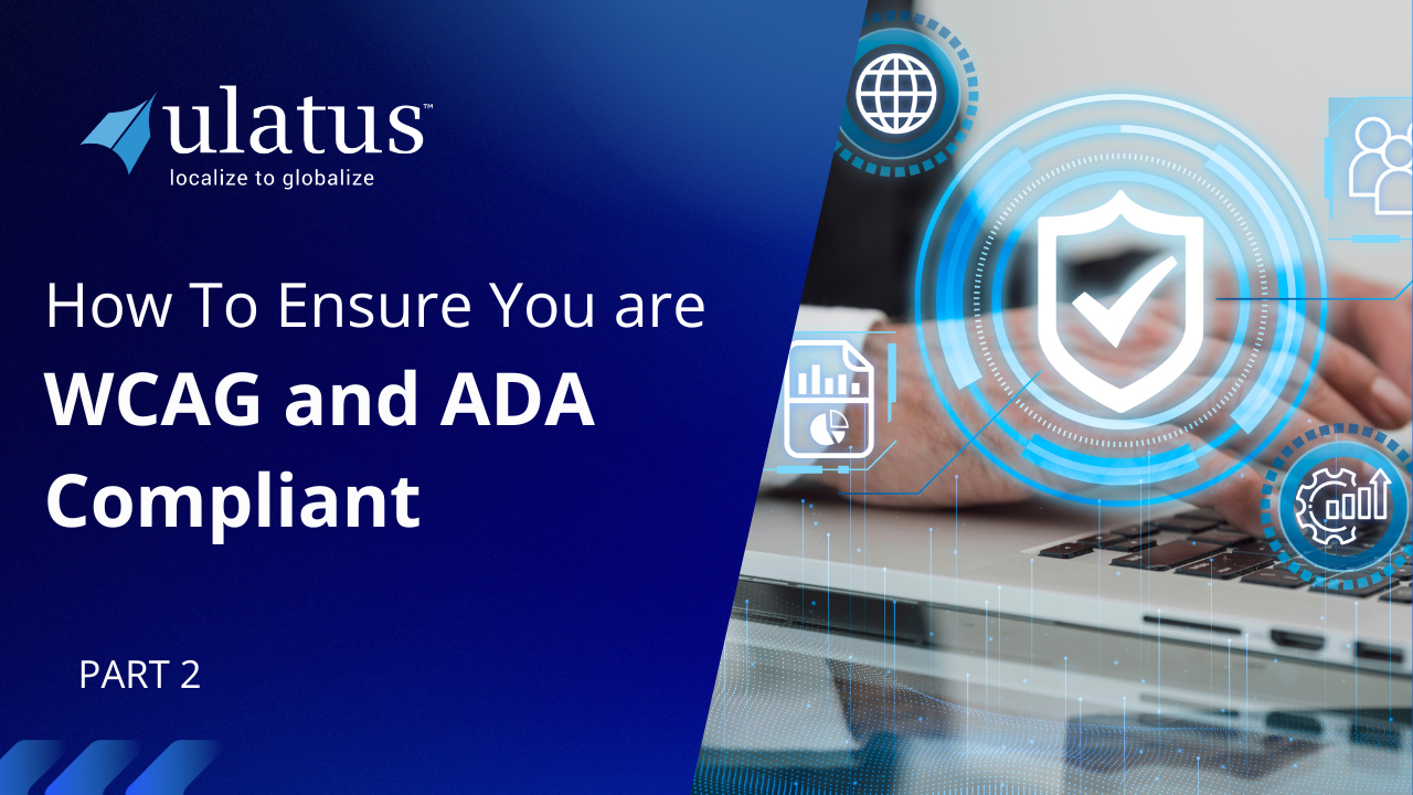 WCAG and ADA compliance