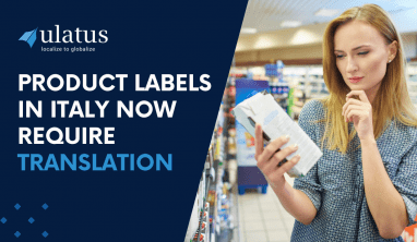 Product Labels in Italy now require Translation
