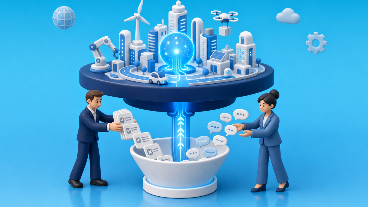 AI needs from human now to build a completed automated world